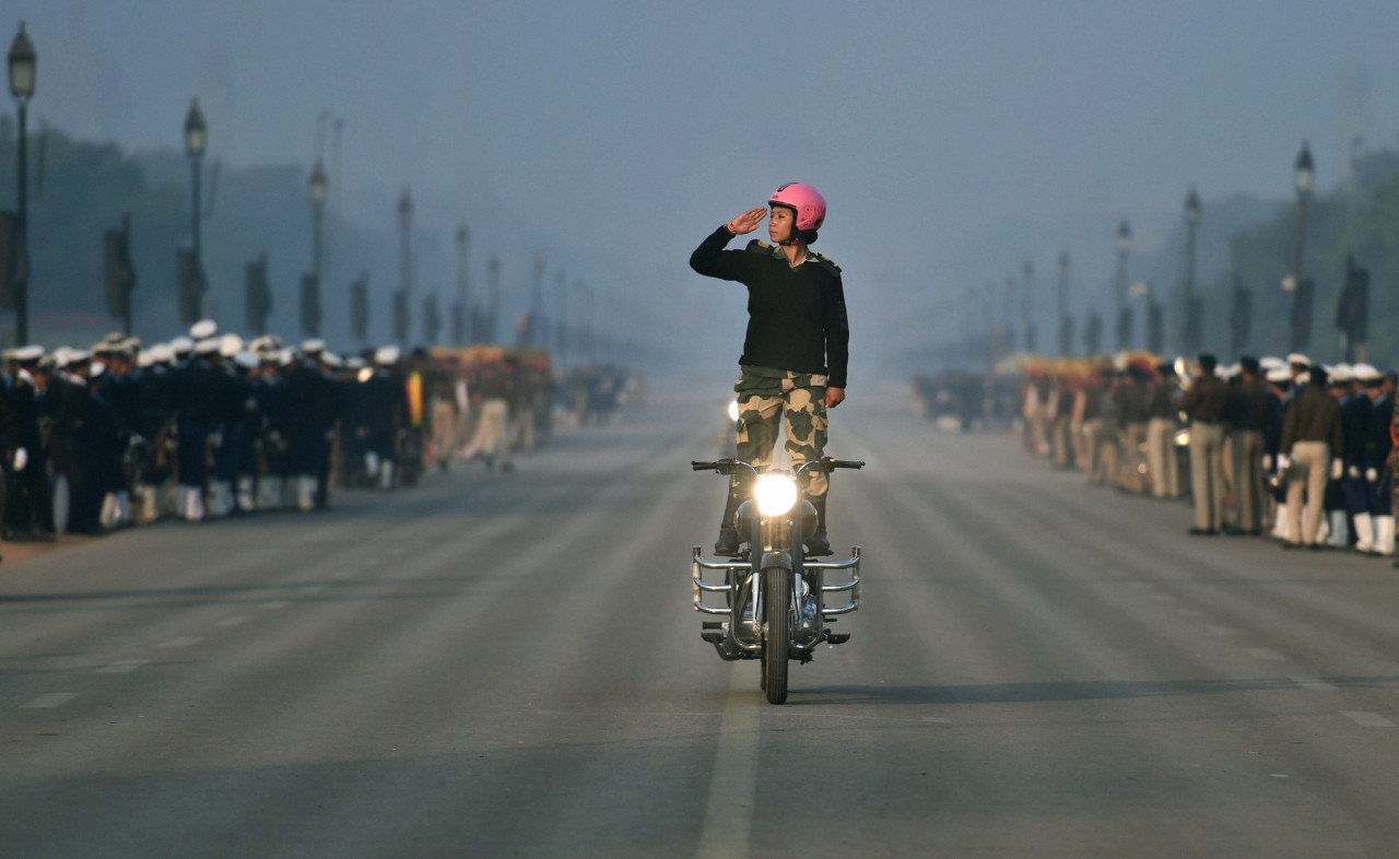 all woman bikers contingent