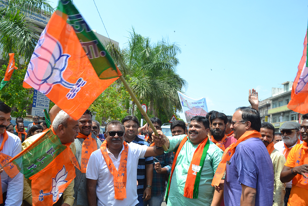 bjp-raises-grand-victory-of-junagadh