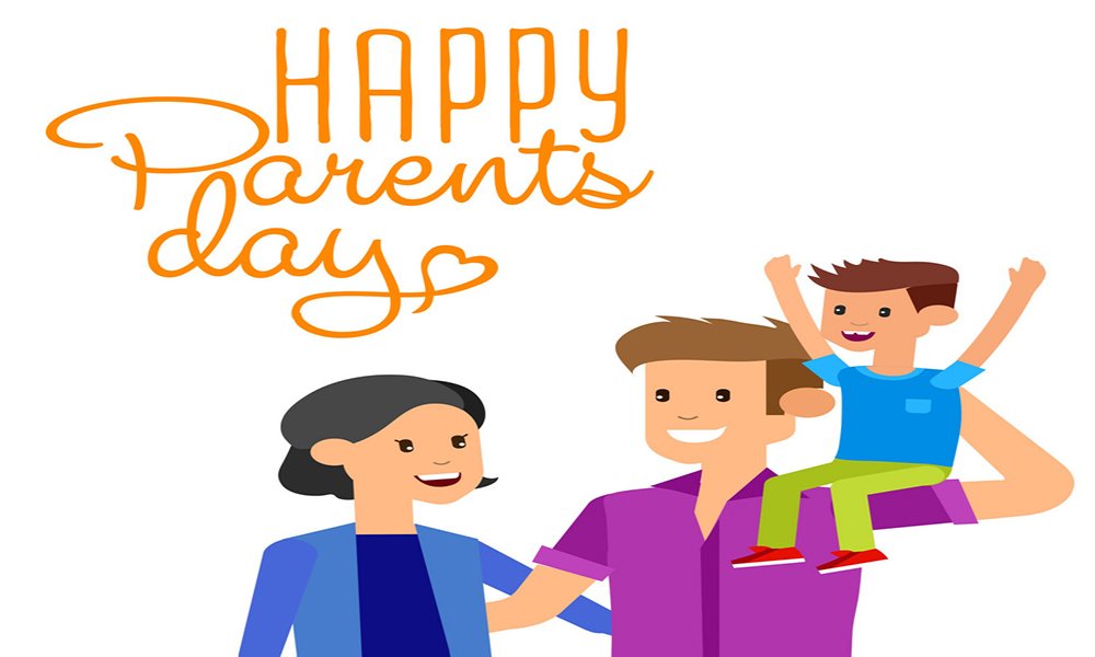 parents day vintage lettering background vector 9304688