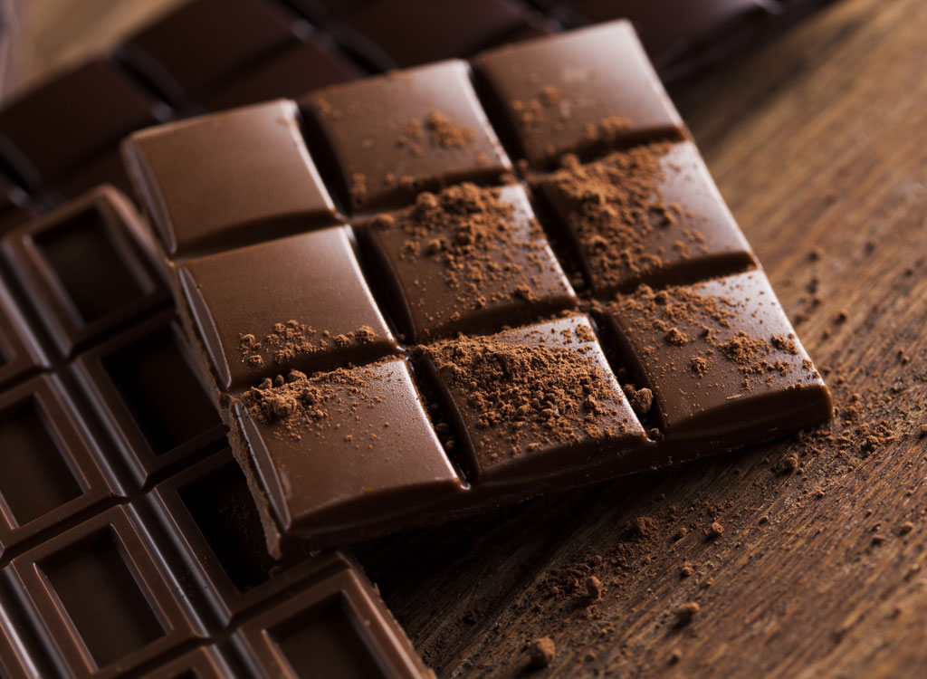 dark chocolate bar squares