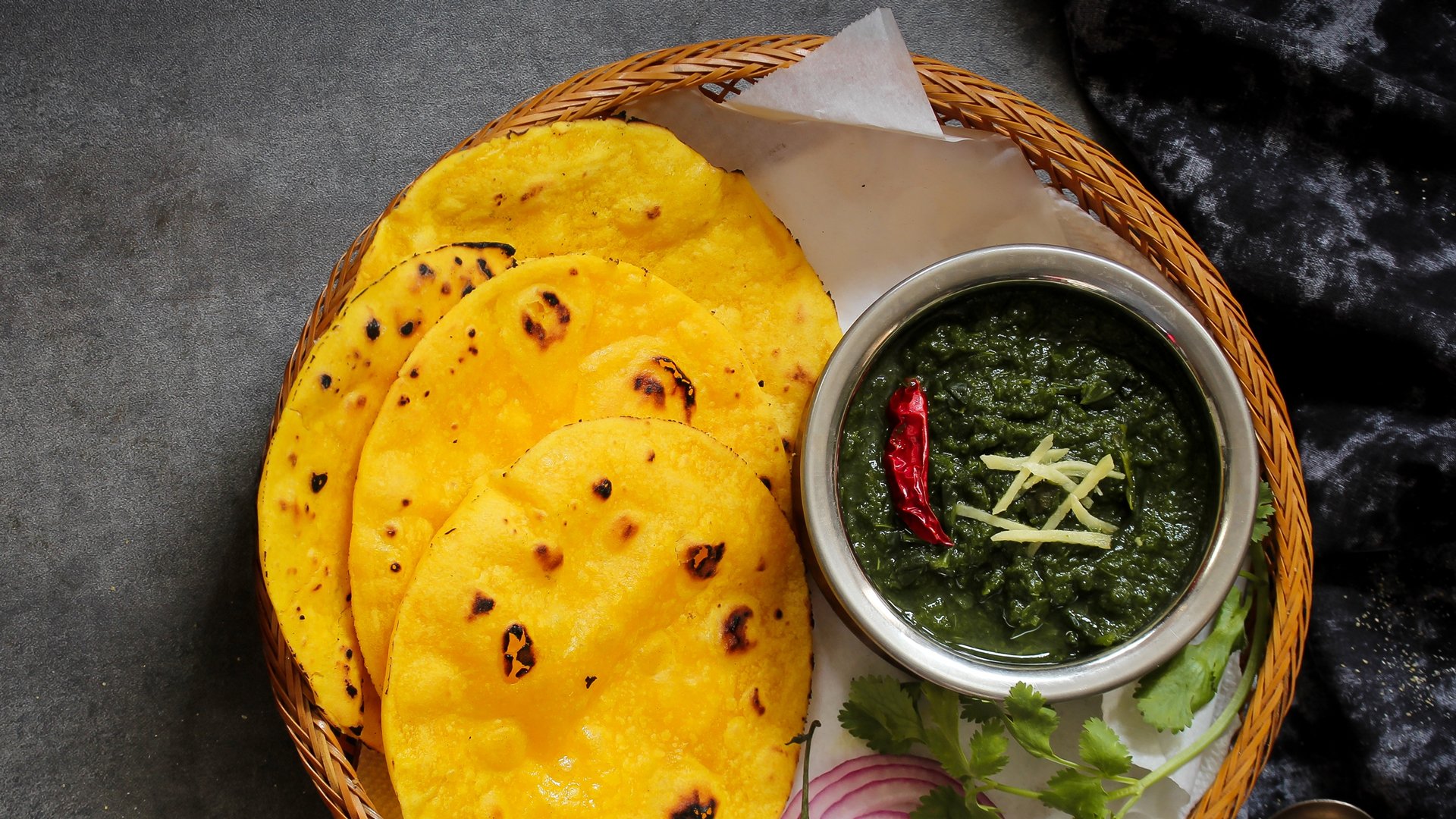 sarson ka saag makke ki roti recipe