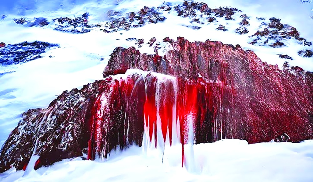 Nah... River of 'blood' has been flowing in Antarctica for years