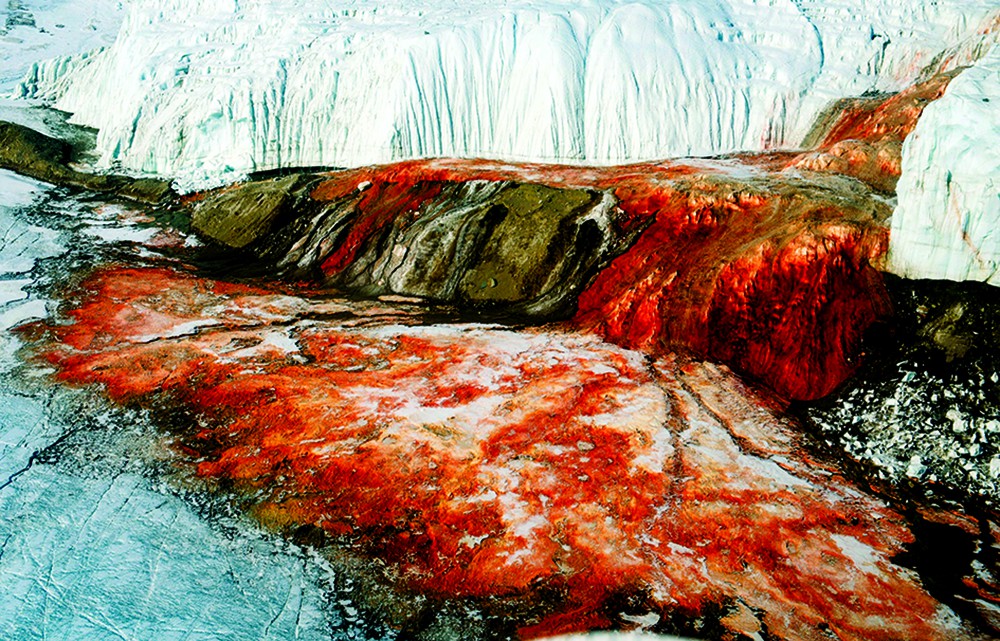 Nah... River of 'blood' has been flowing in Antarctica for years