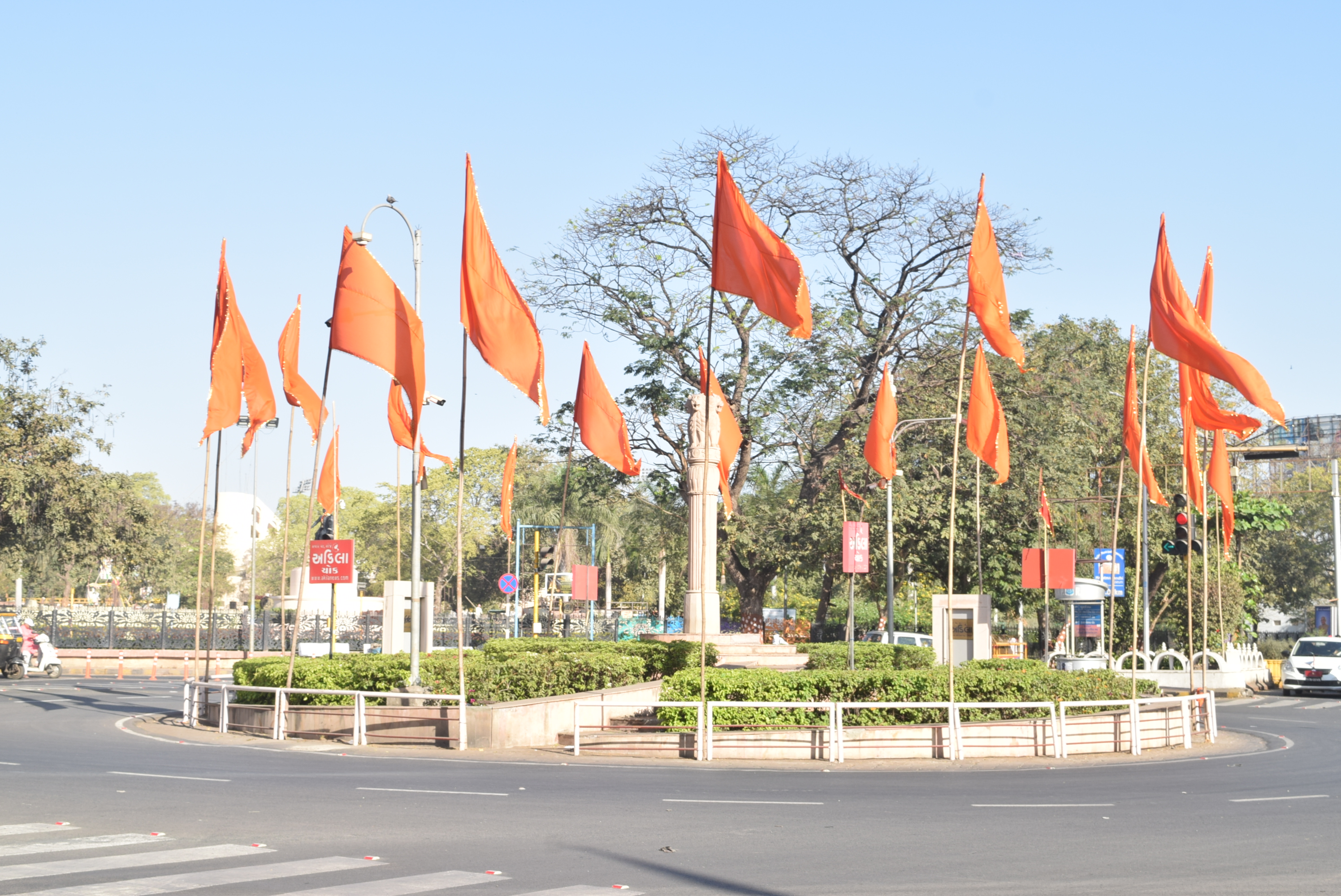 Anero Thanganat in Rajkot city BJP to welcome Prime Minister Narendra Modi