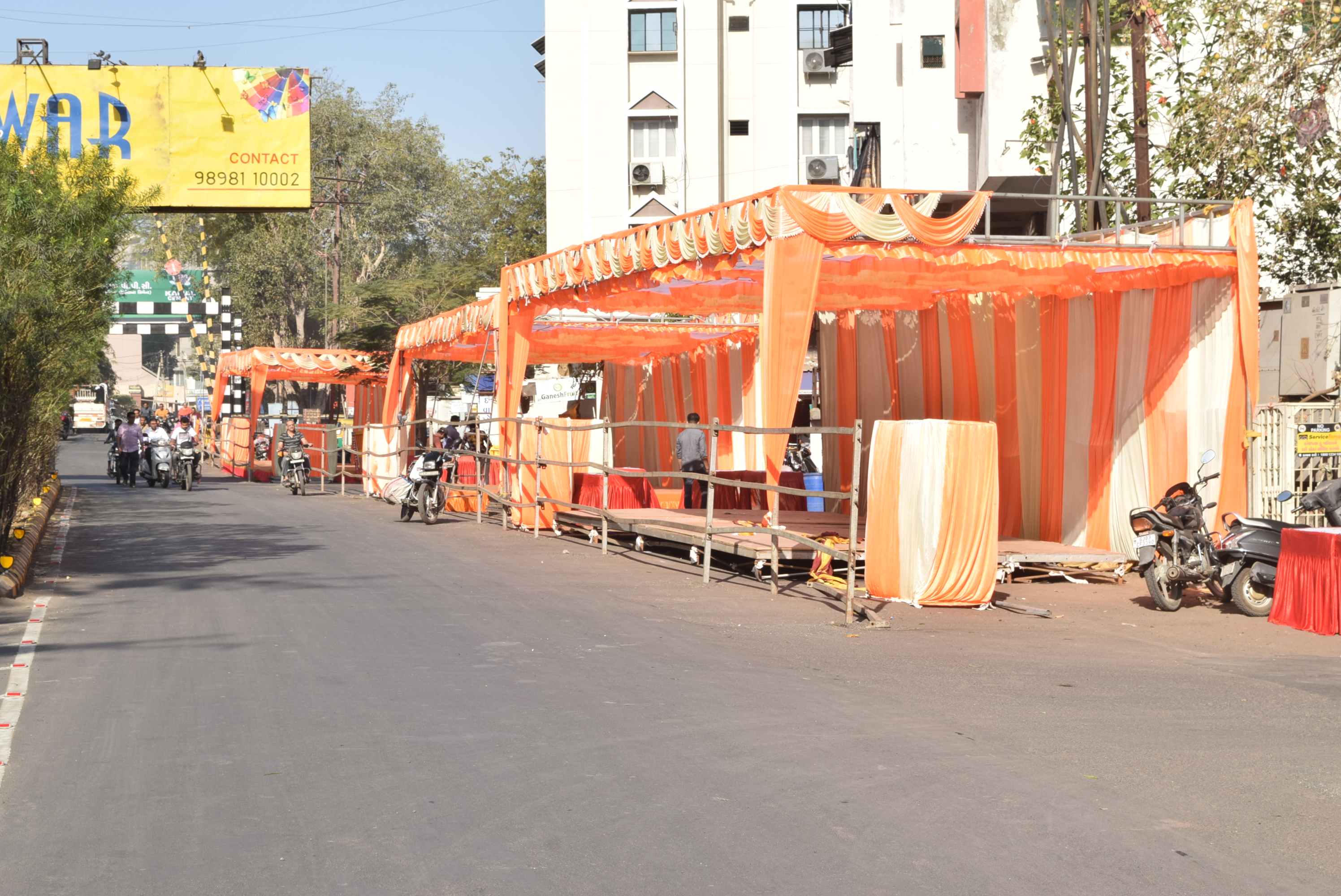 Anero Thanganat in Rajkot city BJP to welcome Prime Minister Narendra Modi