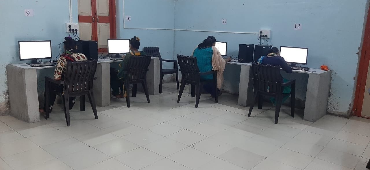 Computer classes were started for the daughters of Gondal's Balashram from the proceeds of the Lok Mela