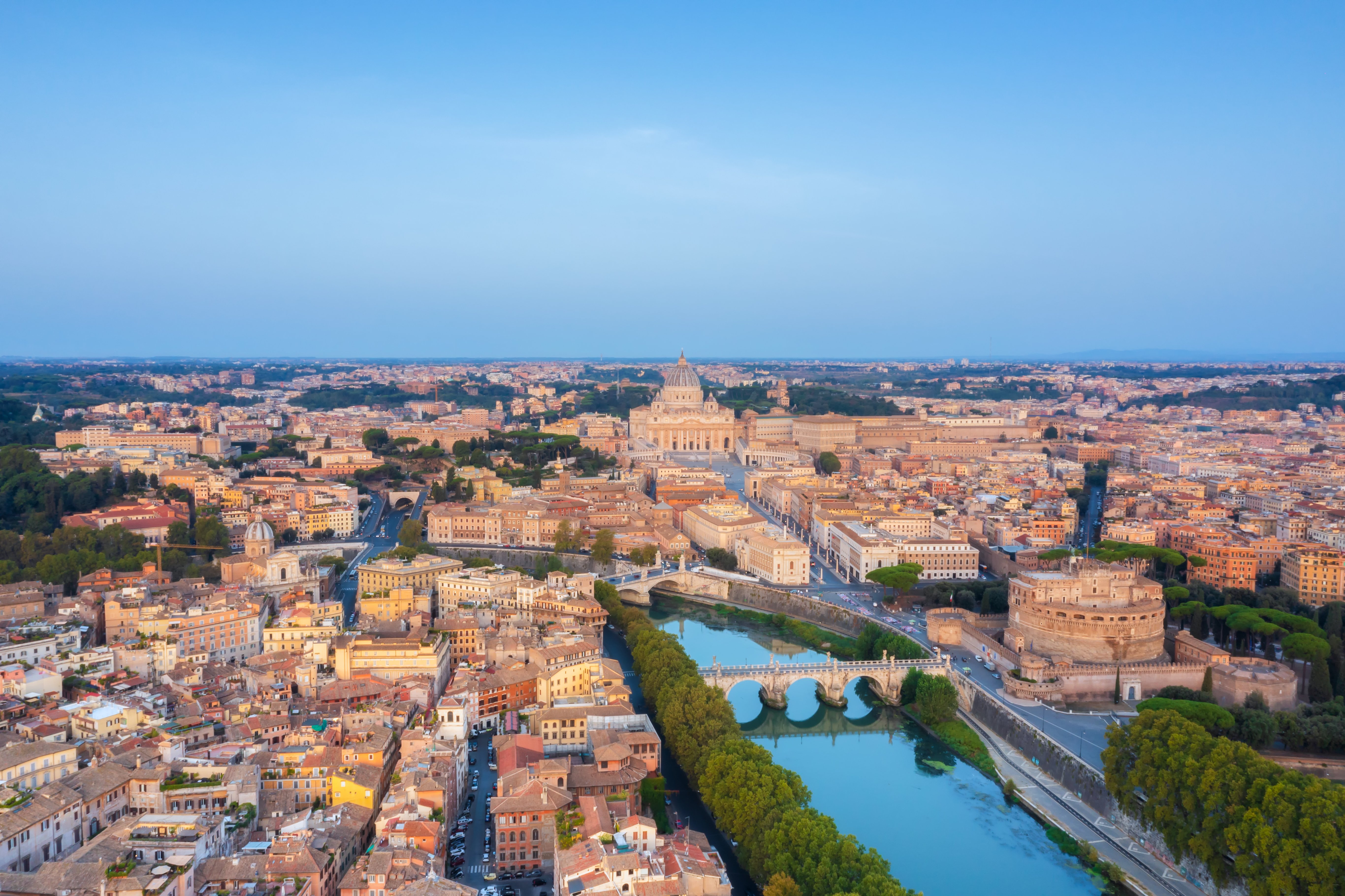 aerial view of st basilica in rome 2023 11 27 05 32 20 utc