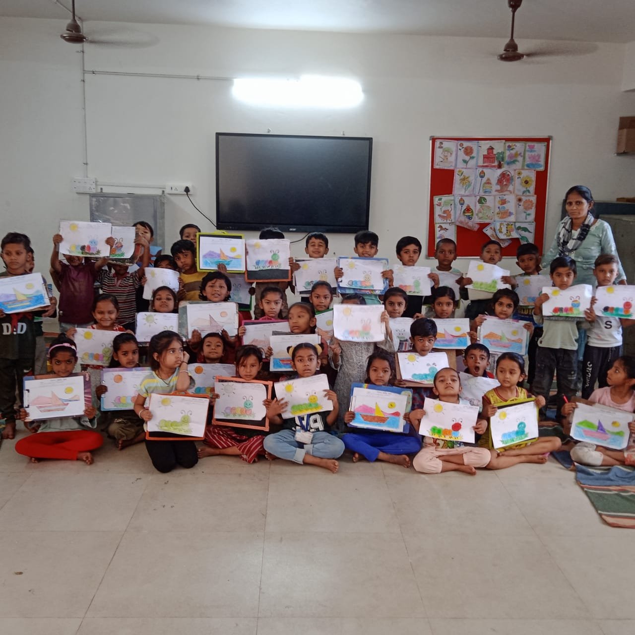 Pre-preparatory education for class 1 is a fun education called 'Balwatika'.