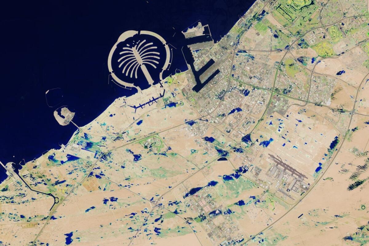 NASA released shocking photos of Dubai rain