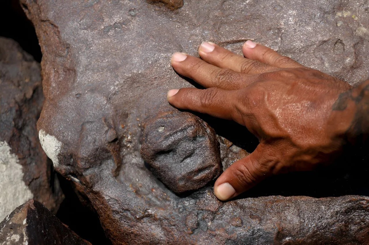 You may not believe it but it is true that human faces are hidden in this river