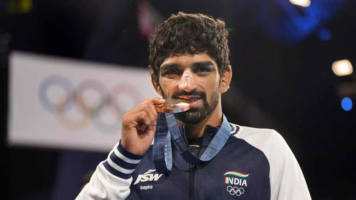 Aman Sehrawat won bronze to give India its sixth medal at the Olympics