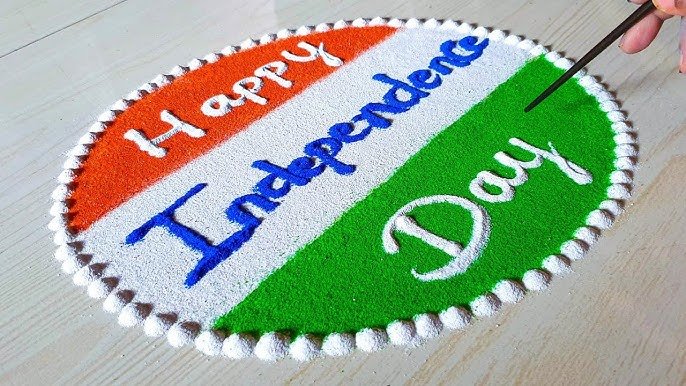 Independence Day 2024: Give patriotic colors with Rangoli at home and office