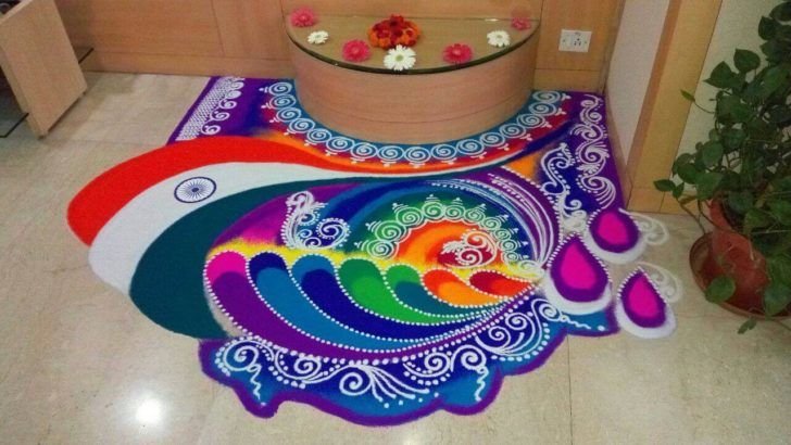 Independence Day 2024: Give patriotic colors with Rangoli at home and office