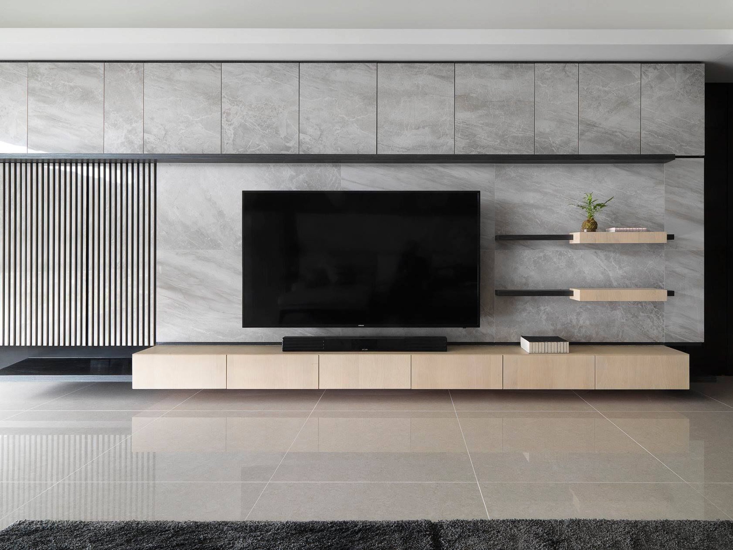 Try this trending design for TV unit