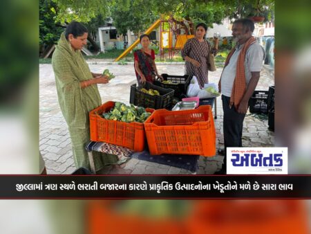 Farmers of natural products get good prices due to the market in three places in the district