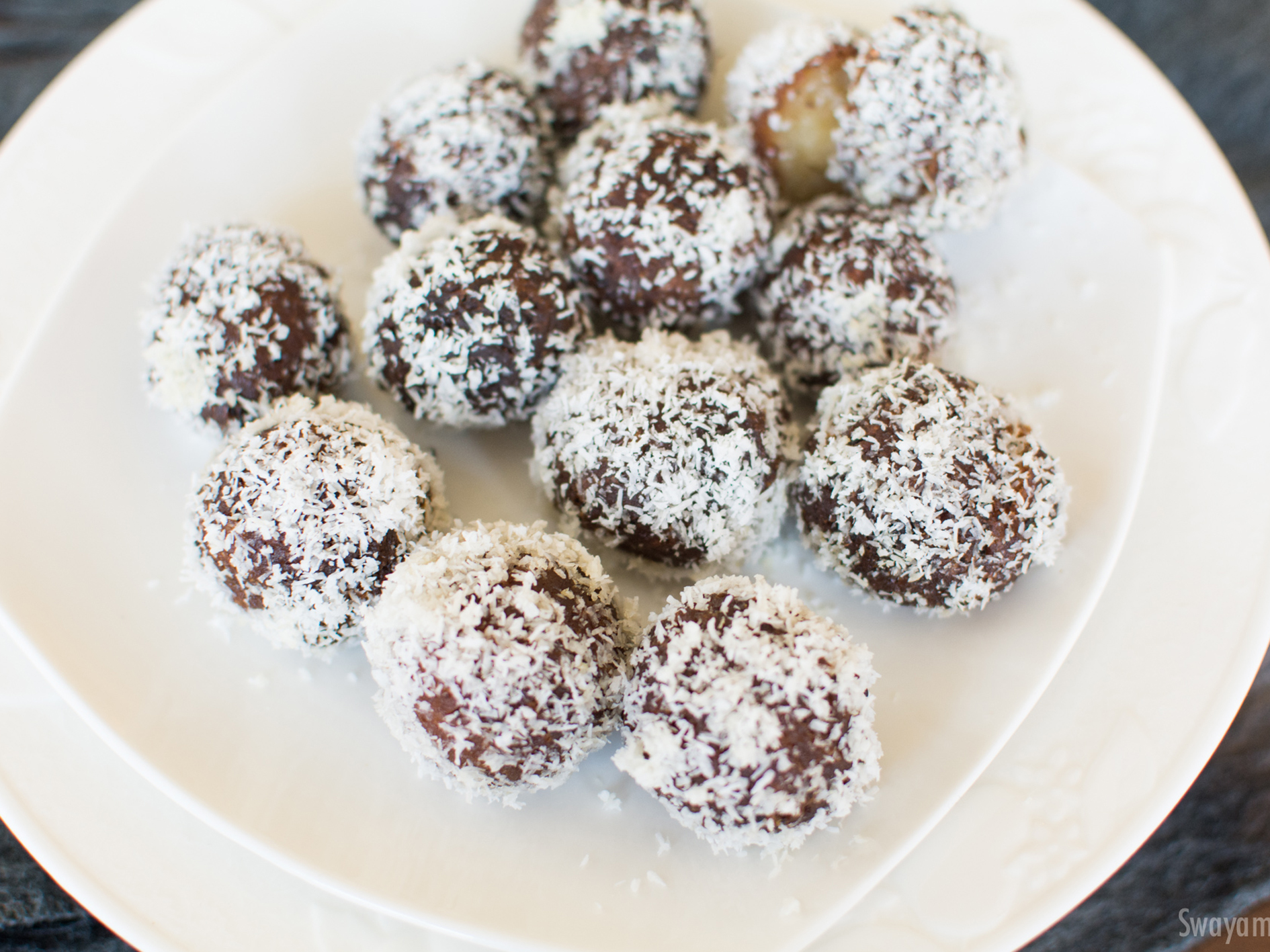 Coconut Rolled Kala Jamun