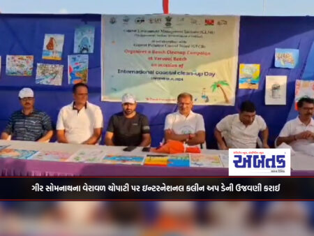 International National Clean Up Day was celebrated on Veraval Chopati of Gir Somnath