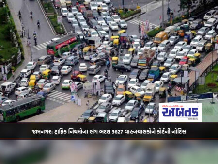 Jamnagar: Court notices to 3627 motorists for violating traffic rules