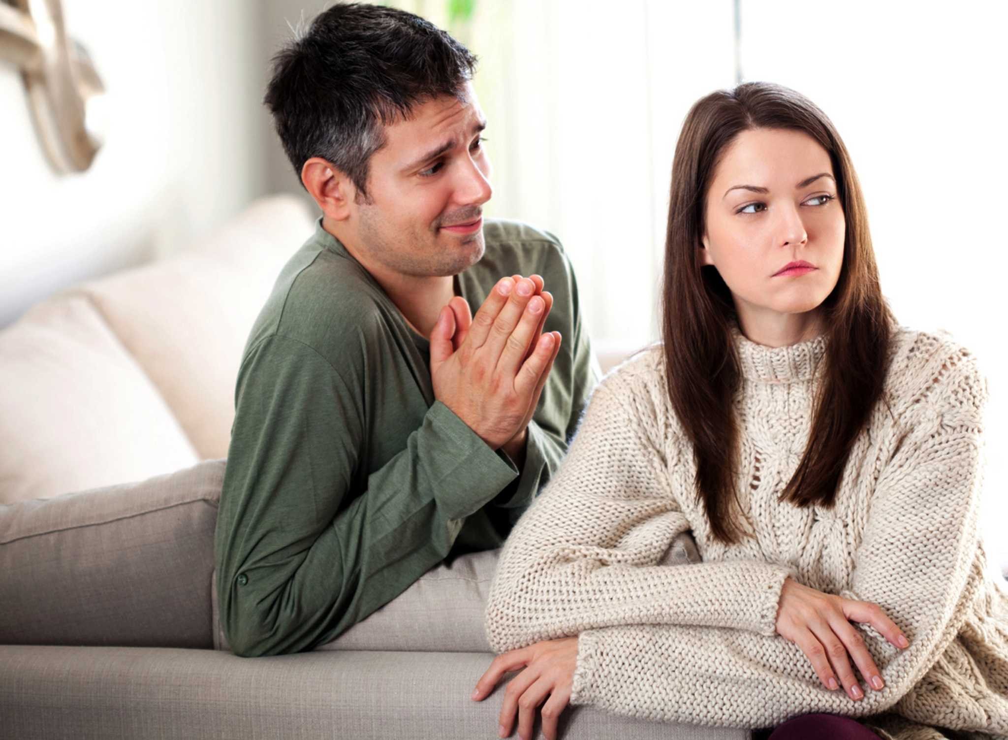 Your partner is saying 'sorry', but does he really realize his mistake?