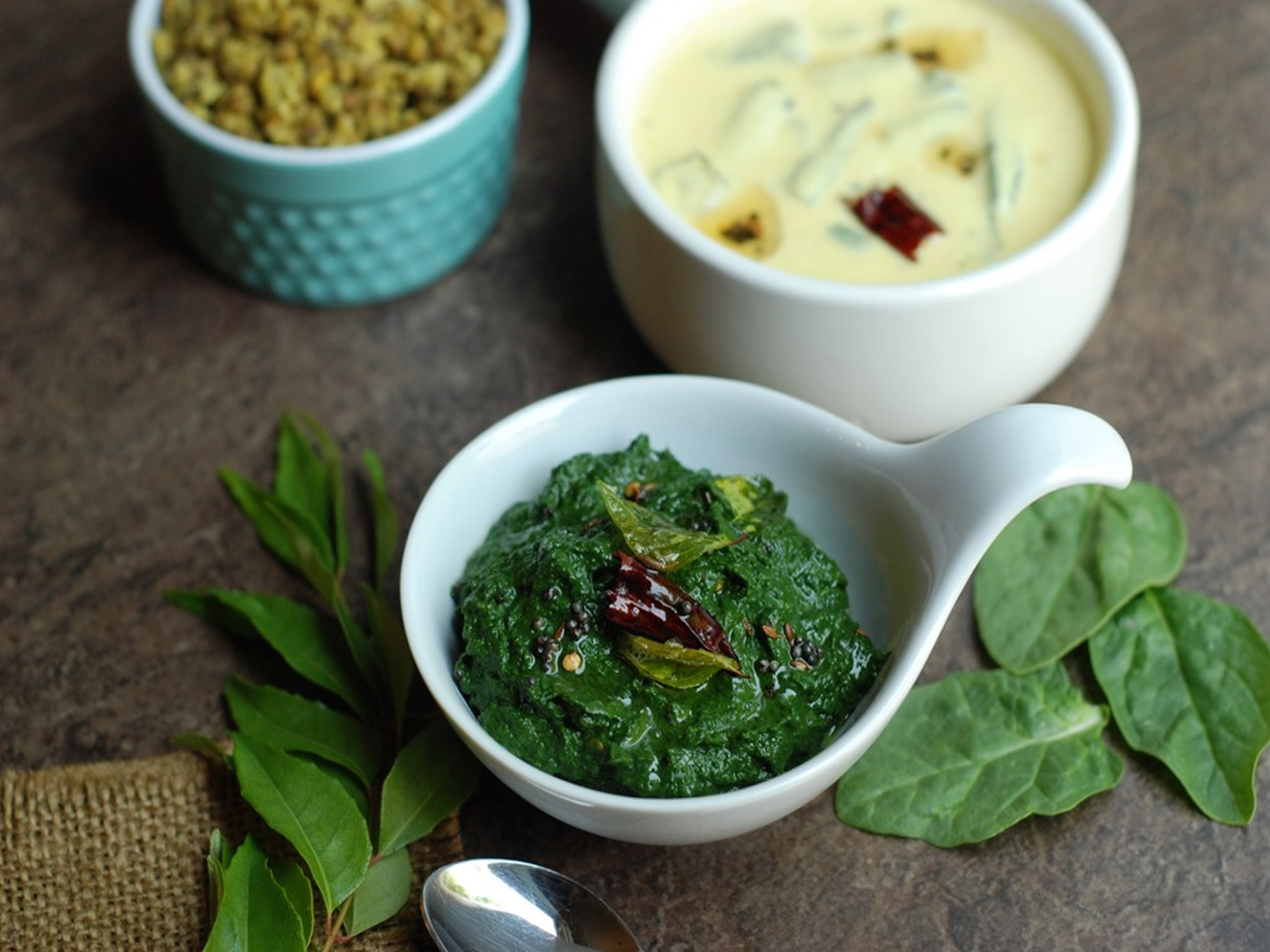 Spinach chutney