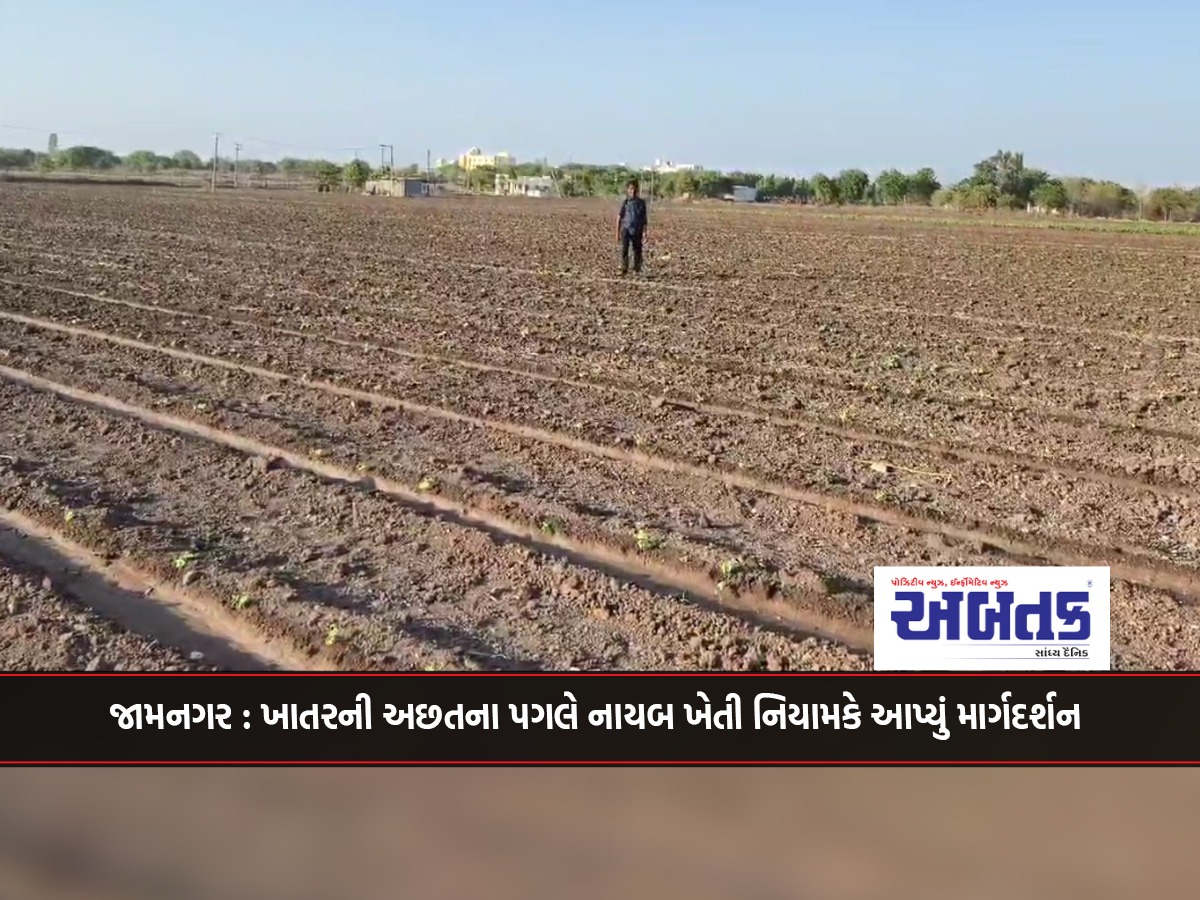 Jamnagar: Deputy Director of Agriculture gave guidance in the wake of fertilizer shortage