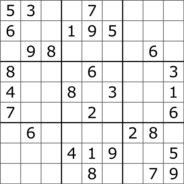 640px Sudoku Puzzle by L2G 20050714 standardized layout.svg