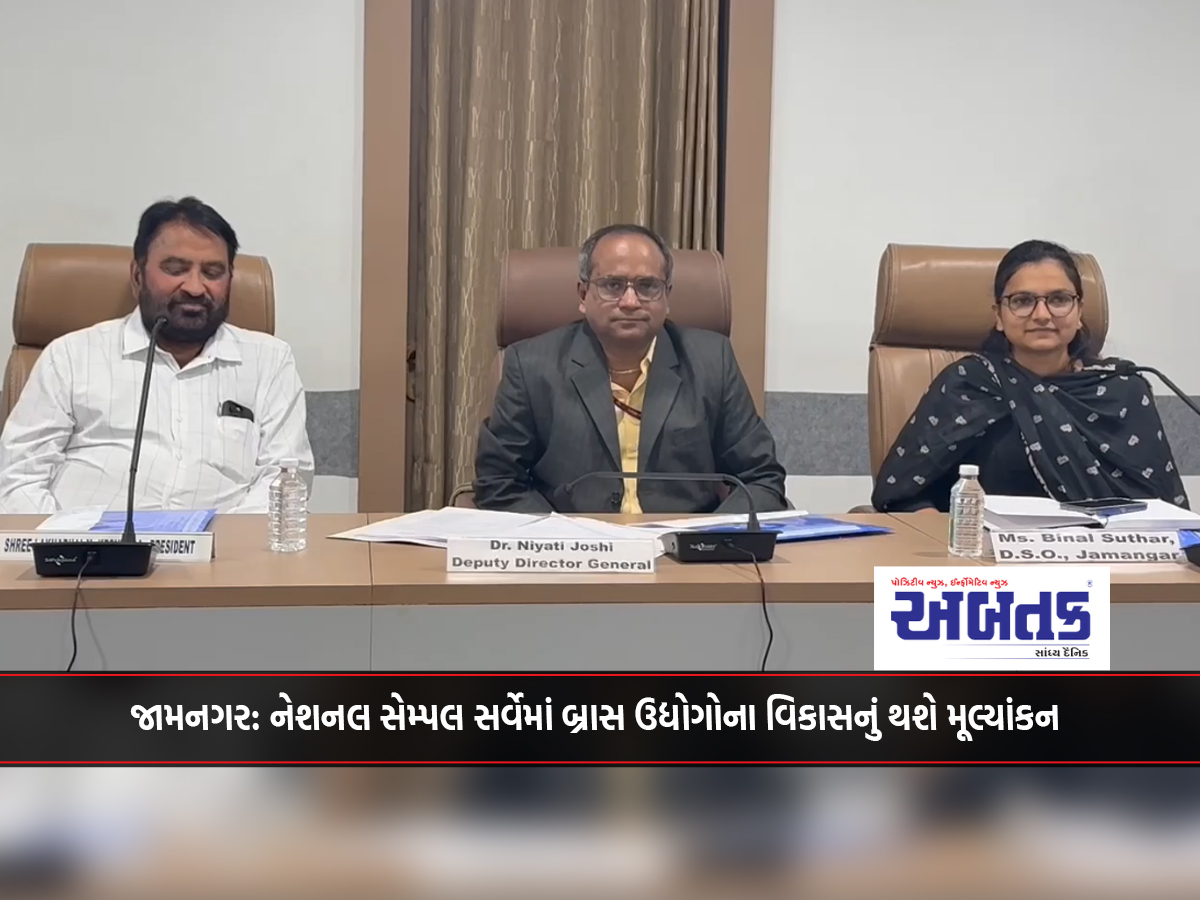 Jamnagar: Development of brass industry will be evaluated in National Sample Survey