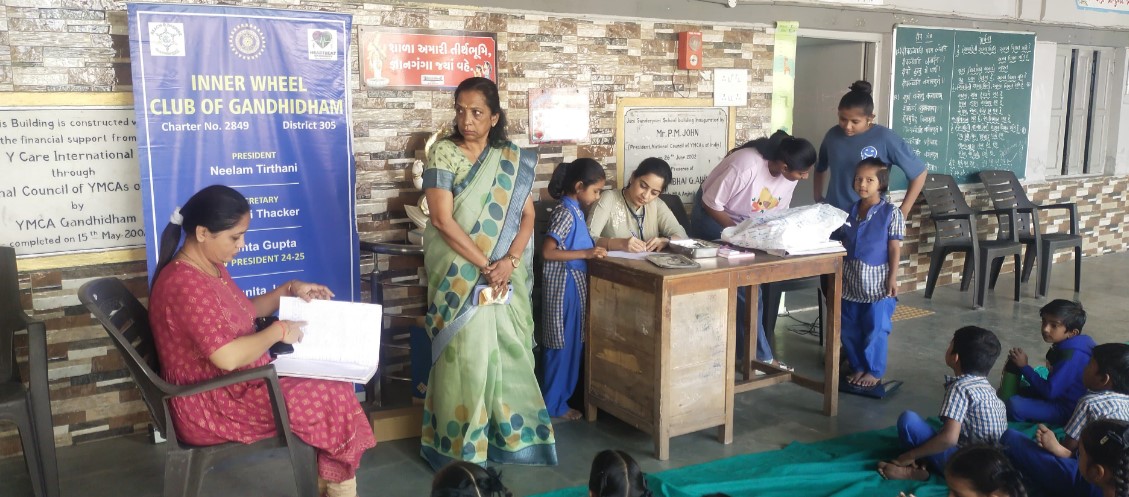 Inner Wheel Club organized a mega medical camp for students in Gandhidham