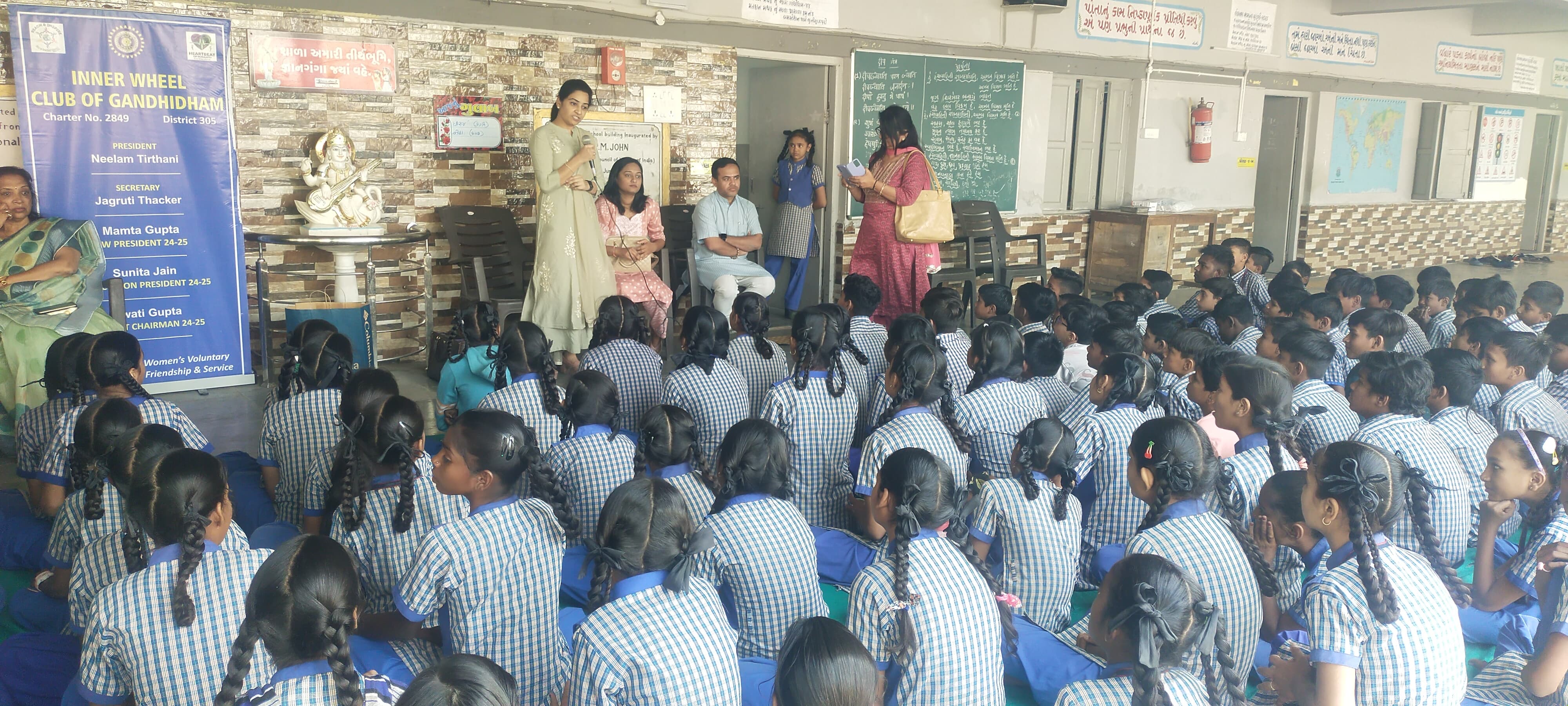 Inner Wheel Club organized a mega medical camp for students in Gandhidham