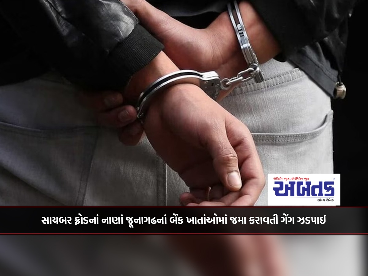 Gang arrested for depositing cyber fraud money in Junagadh bank accounts