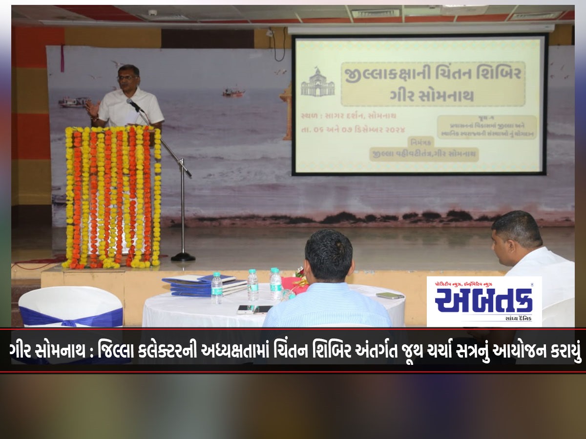 Gir Somnath: Group discussion session organized under Chintan Shibir chaired by District Collector