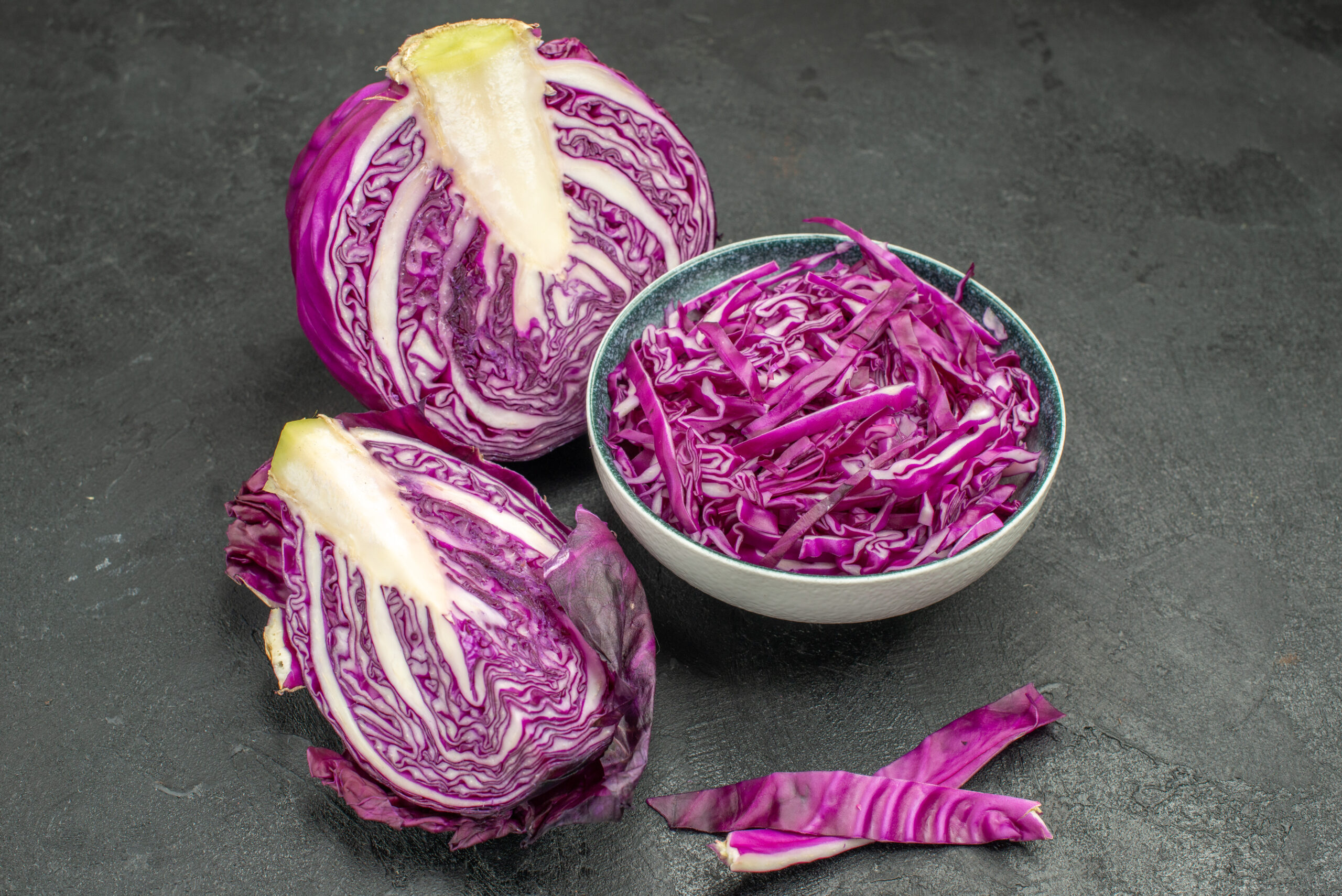 Purple cabbage is not only great for its color but also for its health.