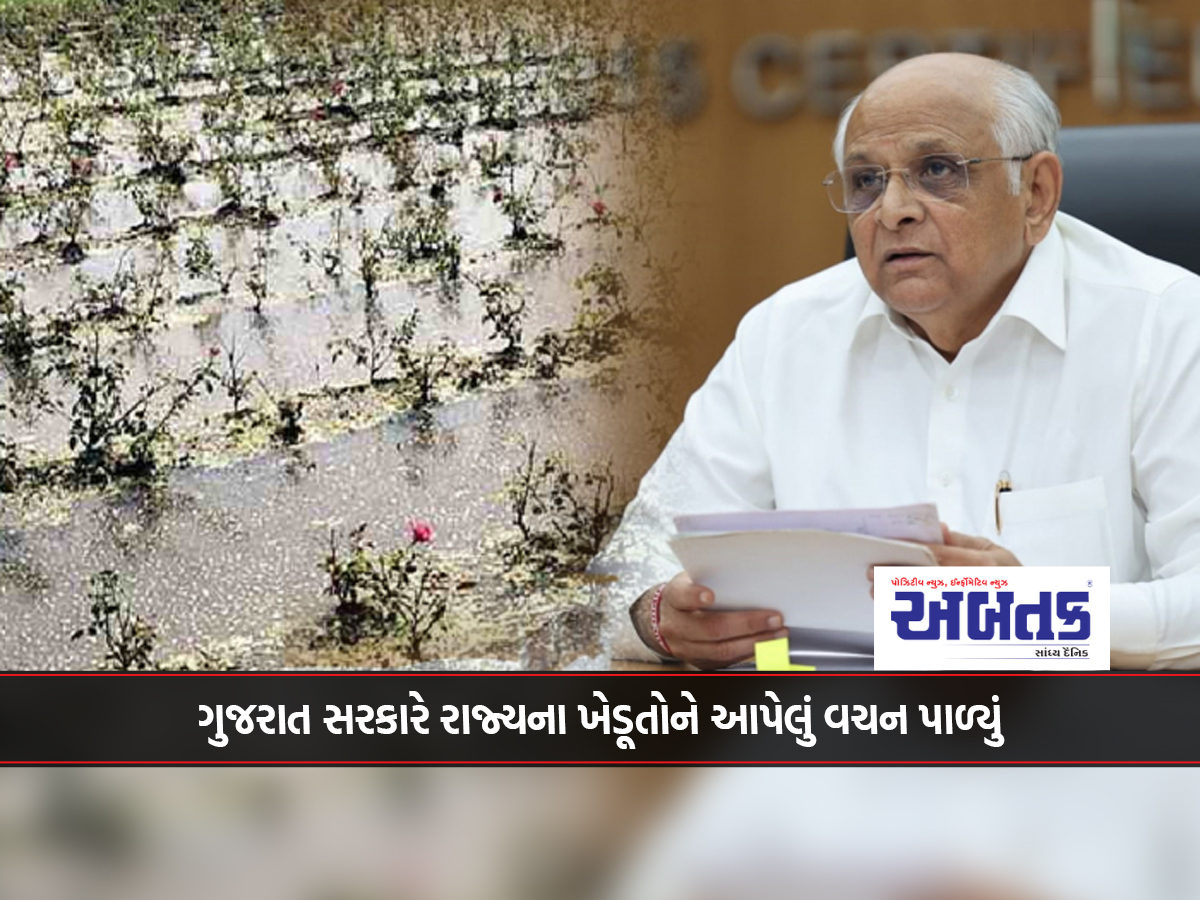 Gujarat government fulfilled its promise to the state's farmers